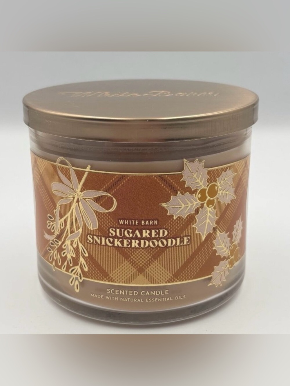 NWT Bath & Body Works “Sugared Snickerdoodle” 3 Wick Candle